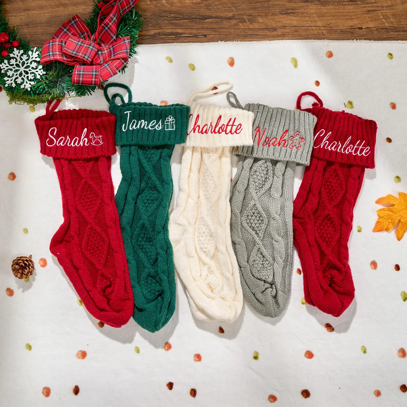 Dinky 2 Tone Knitted Stocking