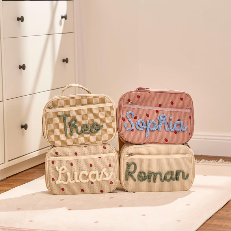 Dinky Lunch Bag in Beige Berries