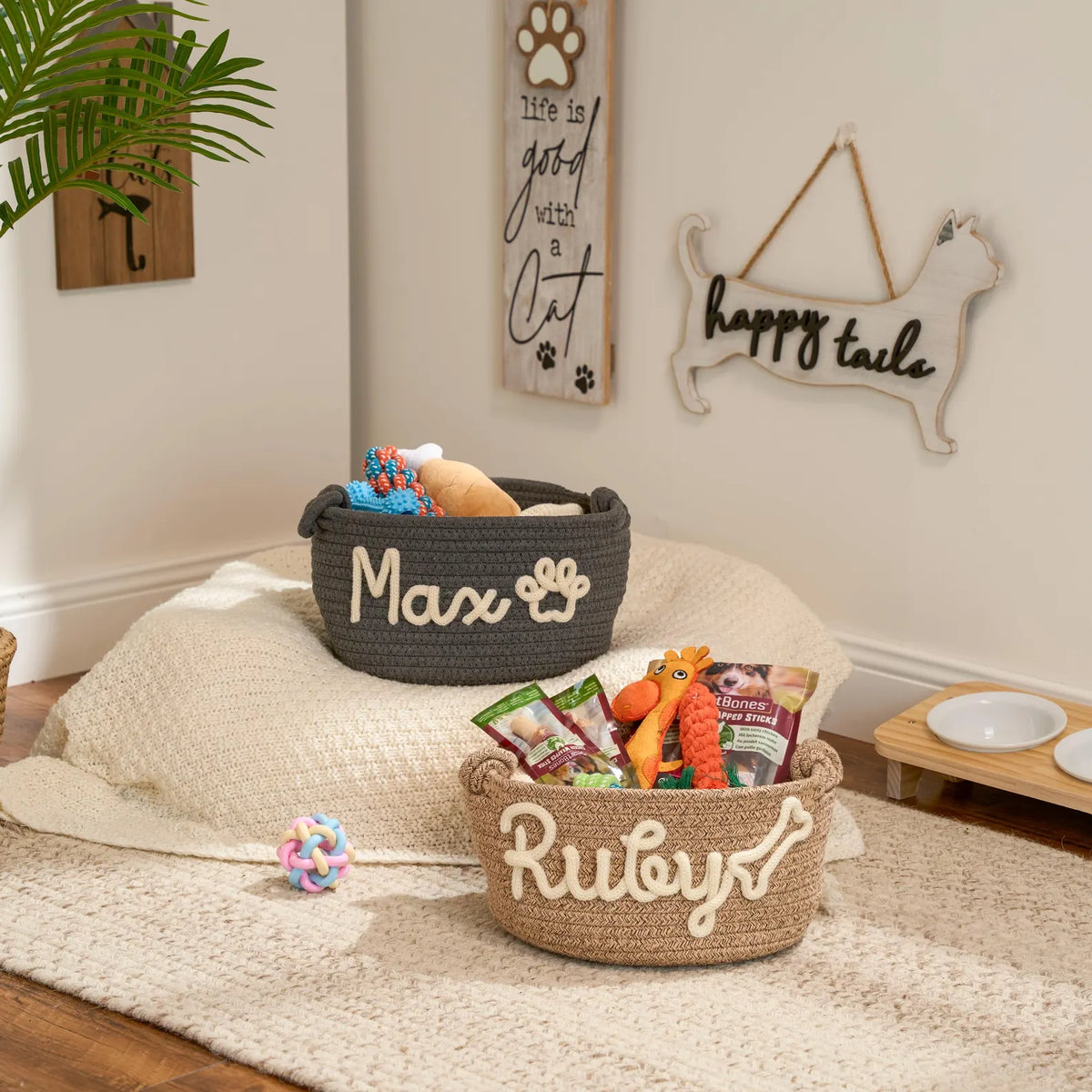 Dinky Dog Toy Basket