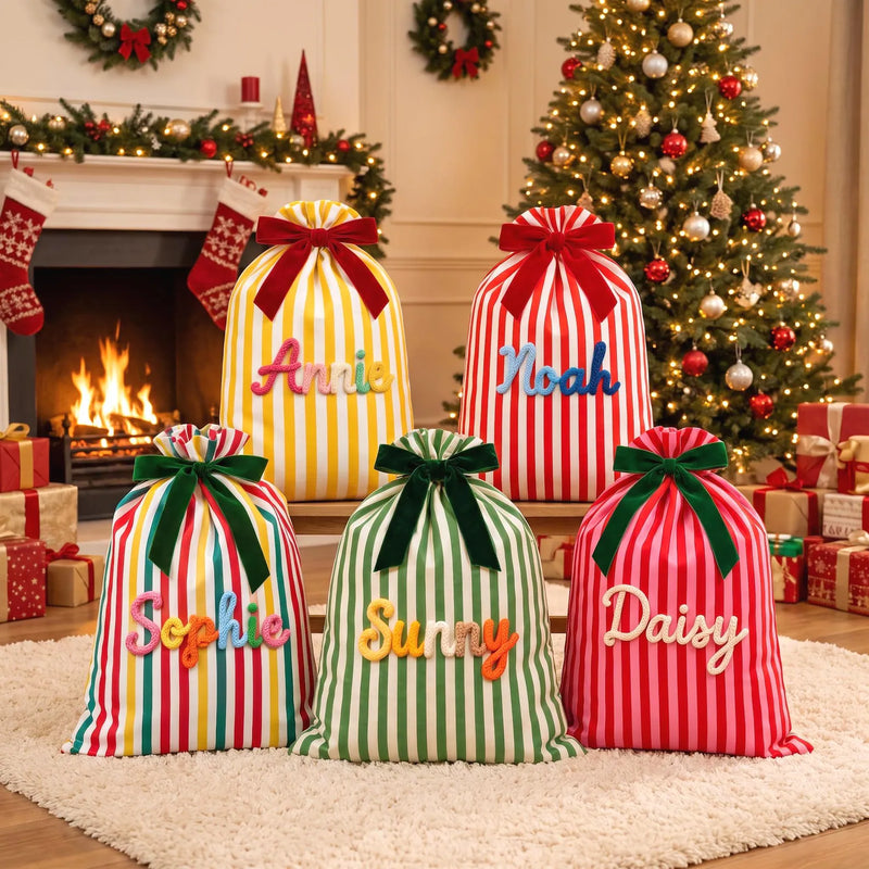 Dinky Striped Santa Sack