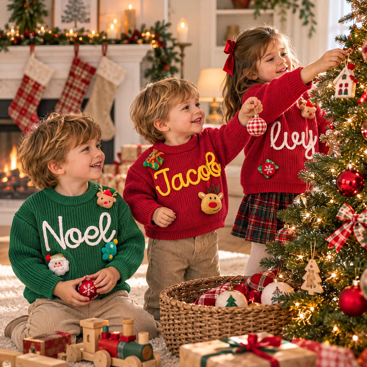 Dinky Christmas Sweatshirt in Red