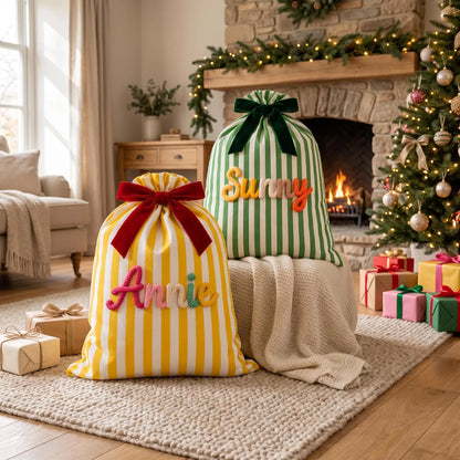 Dinky Striped Santa Sack