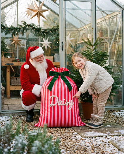 Dinky Striped Santa Sack