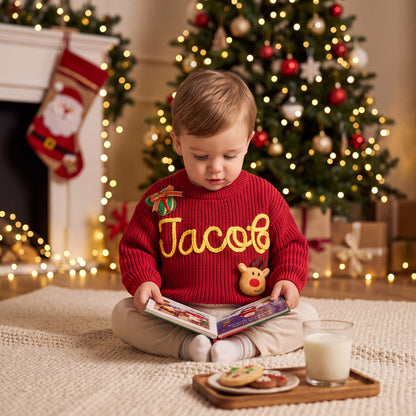 Dinky Christmas Sweatshirt in Red